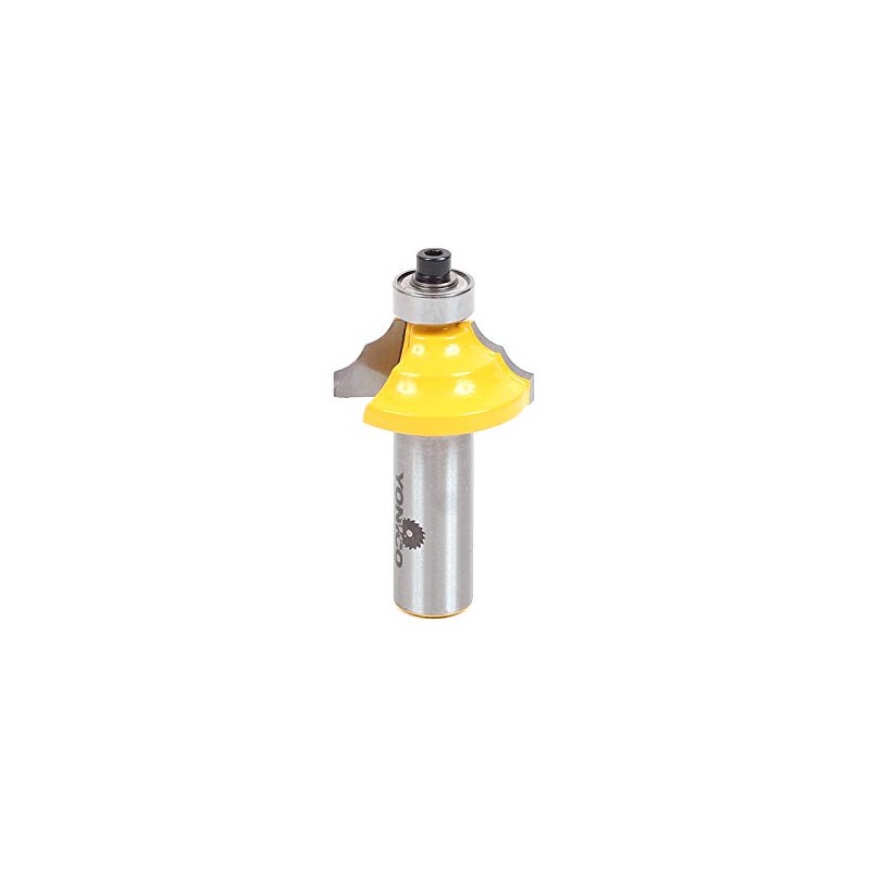 YONICO Double Roundover Router Bits Edge Forming 3/8-Inch 1/2-Inch Shank