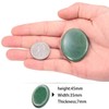 Nupuyai 2pcs Green Aventurine Oval Thumb Worry Stone Set, Energy