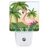 Jopowide Tropical Flamingo Cartoon Night Light, Dusk to Dawn Smart