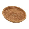 Rattan Fruit Tray Hand Woven Elegant Traditional Natural Rattan Serving