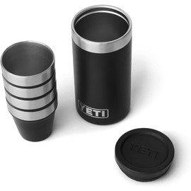 YETI Rambler Shot Glasses with Carry Case, Black