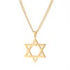 SIPURIS Star of David Necklace for Men Crystal Hexagram Pentacle
