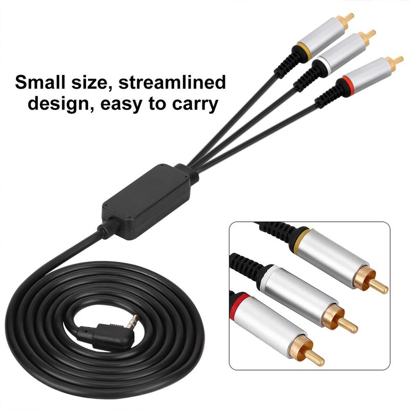 Goshyda AV Cable 1.5M Component ABS TV Cord Audio Video