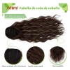 Xbwig Extensiones Natural Coletas Cola Caballo Ondulado 24 PLG