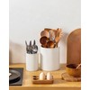 MALACASA LYDIA Ceramic Utensil Holders, 7.3"+5.5" Kitchen Utensil Crock Set