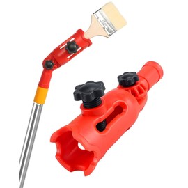 JIPUKE Multi-Angle Paint Brush Extender, Paint Roller Extension Pole Attachment, 180° Rotate to The Desired Angle, Universal Paint Brush Extender Tool fits Most Rollers, Brush, Scrapers