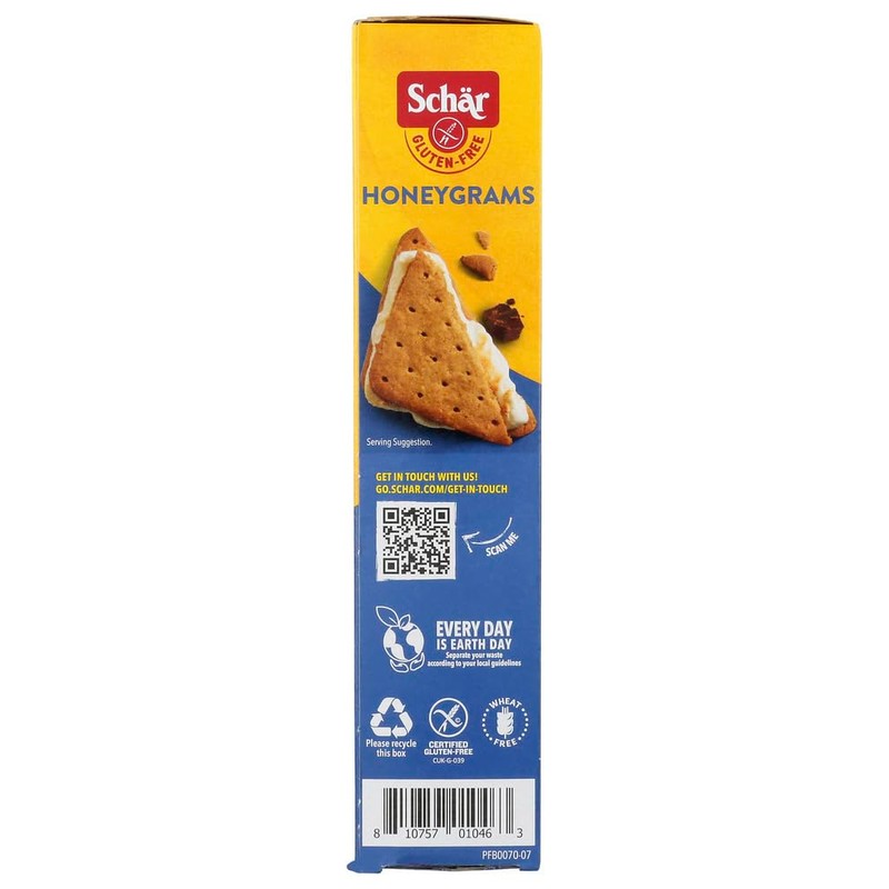Schar Cookie Honeygrams, 5.6-ounce 4pack
