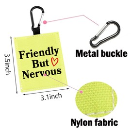 Friendly But Nervous Alert Hang Tags for Dog Nervous Dog Hanging Dog Alert Patches Hanging Dog Tags (Friendly But Nervous-D)