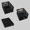 Utiao 1 Pack 15L Small Collapsible Milk Crates, Plastic Folding