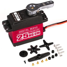 Hiwonder 25KG High Torque Digital Servo Motor Full Metal Gear, Metal Case Servo Waterproof for RC Mode DIY,Control Angle 270°