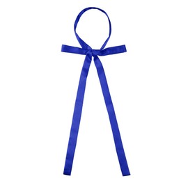 Allegra K School Ribbon, Uniform Ribbon, Ribbon Tie, Solid Color, Bowtie, Bowtie, High School Student Uniform, blue (royal)