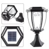 Outdoor Solar Powered LED Light Pillar Light Post Lamp Garden