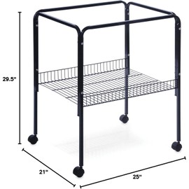 Maykoosh Earthy Elegance Bird Cage Stand with Unique Design, Sturdy Metal Frame, Decorative Accents, and Secure Platform for Displaying Bird Cages