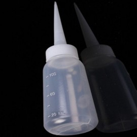 Narrow-necked 100ml jointed empty bottle, clear dispensing container, graduated squeezer, empty container, multi-purpose container / 좁은입구 100미리 줄눈 공병 투명 소분통 눈금 짜개 빈통 다용도 용기