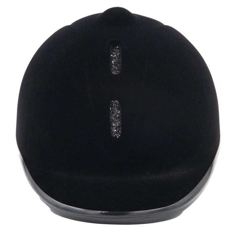 HKM Unisex - Adult Riding Helmet New Flock Black/Glitter, M