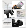 Kids Microscope Kit LED 1200X Microscope with Specimen Slides Science