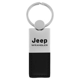 Jeep Wrangler Leather Key Ring (Black)