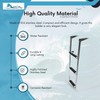 MARINE CITY Stainless Steel 3-Step Telescoping Swim Ladder with Slide