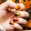 24Pcs Maple Leaf Press on Nails Fall Leaves Press ons