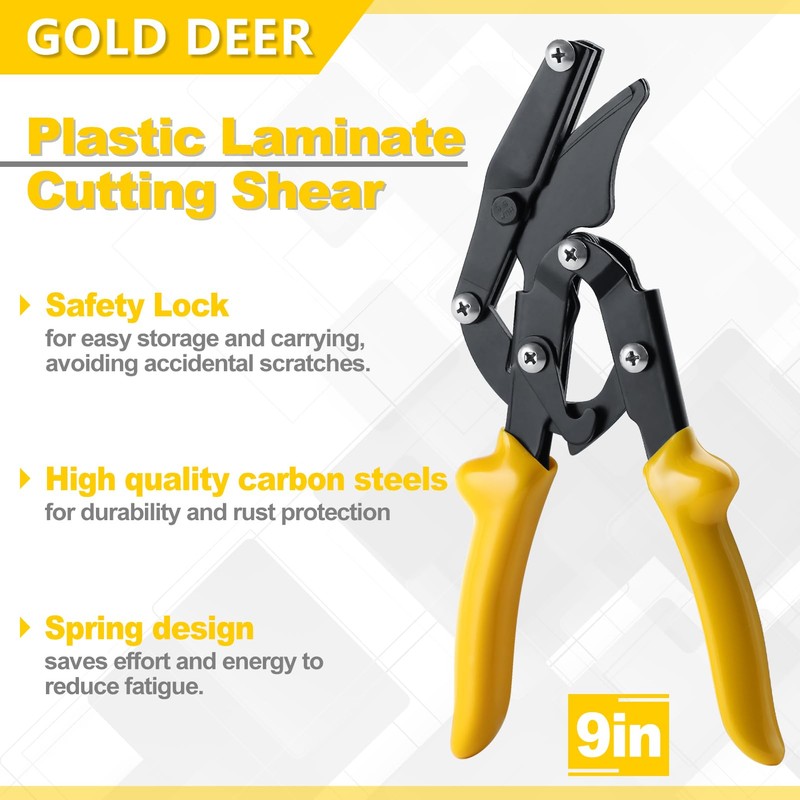 GOLD DEER Plastic Laminate Cutting Shear With Safety Lock Straight