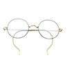 Circleperson Pure Titanium Eyeglasses Vintage round Cable temple Light Weight