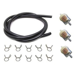 Petrol Hose Black Spring Clamp Petrol Filter Set Suitable for Scooter/Moped/Moped