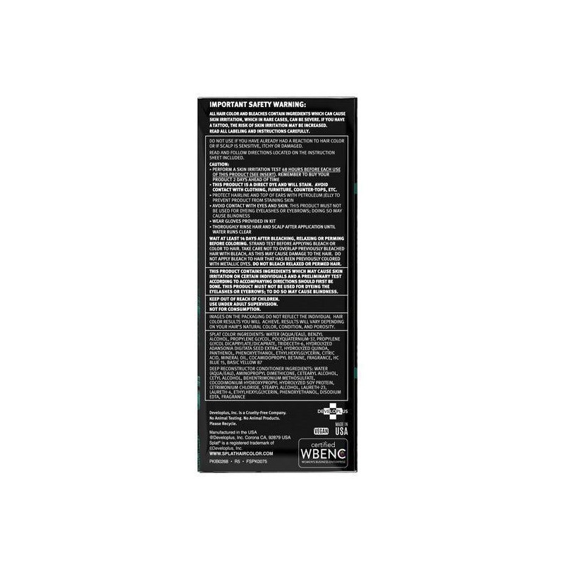Midnight Jade No Bleach Green Semi-Permanent Hair Dye Kit