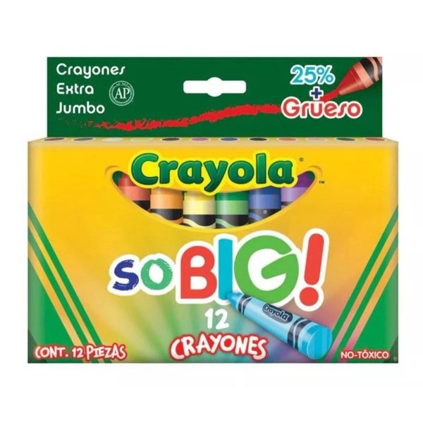 Crayola Caja 12 Crayones Extra Jumbo Crayola So Big Colores Dibujo