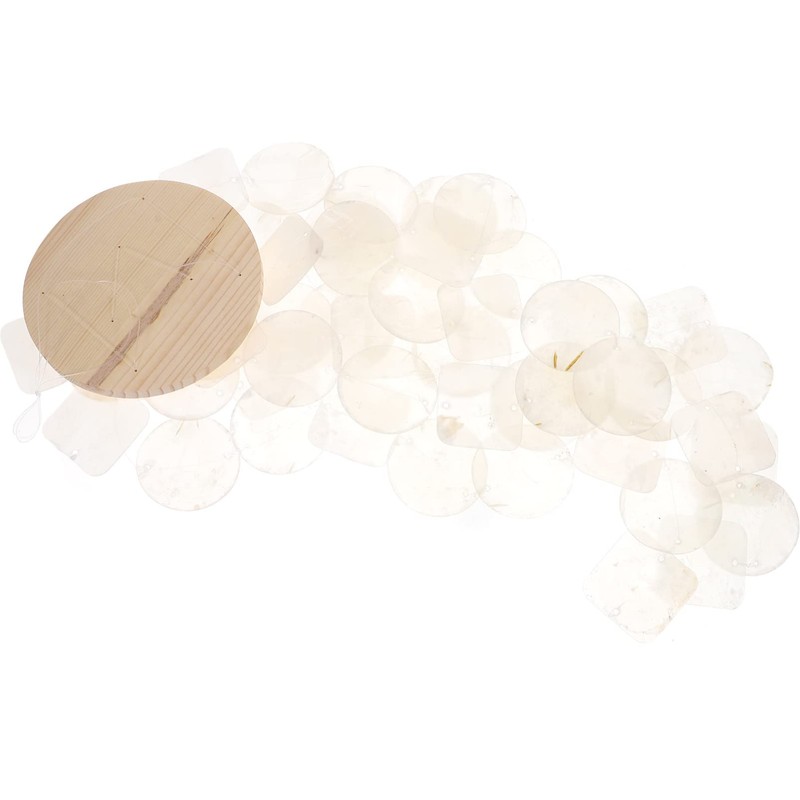 White Capiz Shell Wind Chimes Capiz Sea Shells Bell Indoor