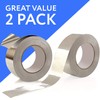 2-Pack Aluminum Tape/Foil Tape - Professional/Contractor-Grade - 1.9 inch x