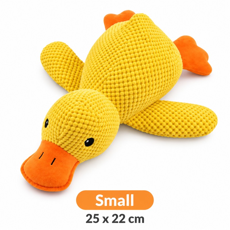 Squeaky Duck Plush Dog Toy for Interactive Play – Soft
