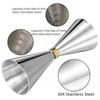 Delgeo Stainless Steel Cocktail Jigger-Spirit Measure with Mark 5/10/15/20/25/30/40/50 ml,Silver