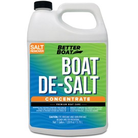 Better Boat De-Salt Concentrate, 1 Gallon, Salt Remover & Flusher for Marine Motors, Watercraft Engines, Flush & Winterize Cleaner