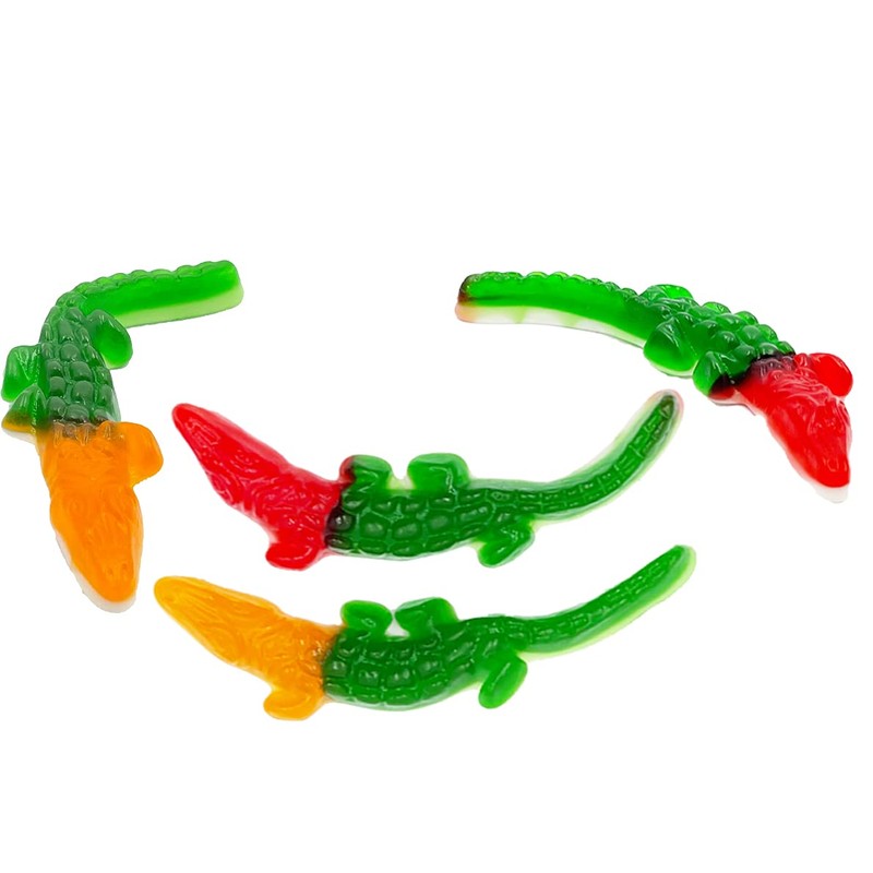 Fruidles Crocodiles Gummi Candy, Delicious Multicolor Fruit Flavors Gummies (1