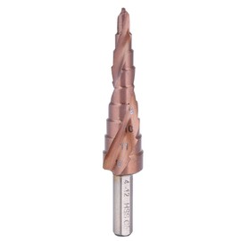 M35 Step Drill Titanium Multi-Hole Drill Bit with Triangular Shank for Deburring the Chamfer Opening (4-12 (9 steps))