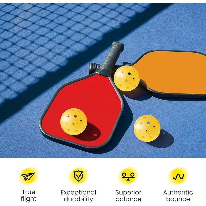 Geekman High Performance Pickleball Balls, Premium Bounces True with USAPA