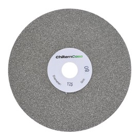 ChilternCasa 5 Inch Diamond Flat Lap Disc,Grinding Wheel 5" × 5/8" Arbor Hole Sanding Discs for Tile,Tungsten,Rock - 80 Grit
