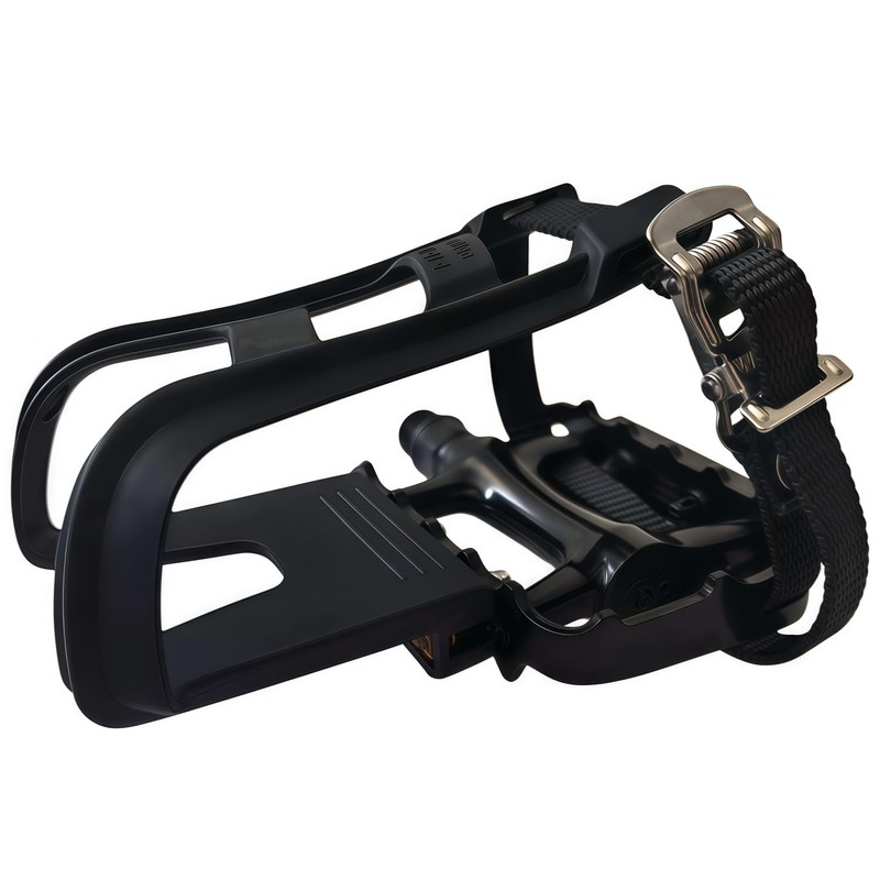 COZYROOMY Ultra-Lightweight Bike Pedals with Toe Clips & Straps |