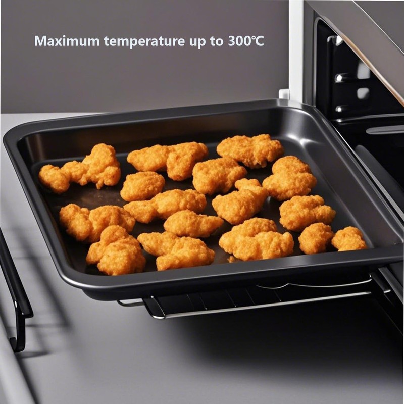 QILEMI Deep Baking Tray for Oven, 1 Piece, Rectangular Baking
