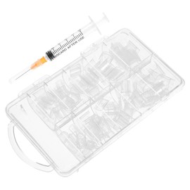 BIUDECO 1 Set Hollowed Fake Nails for Nail Art Lightweight Manicure Patch Tools for DIY and Salon Use for Travel and Special Occasions Random Color