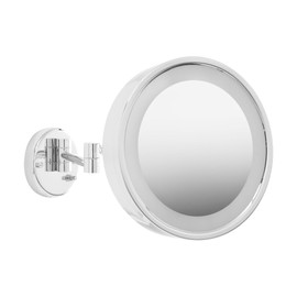 JERDON 9.75-Inch Wall Mount zmskrup Mirror - 3X Magnification & 15-inch Wall Extension - Chrome Finish - Model HL7CF