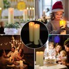 PChero 10" x 3" Flickering Flameless Candles with Remote and