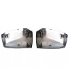 LEAVAN Pair Chrome Hood Mirror Covers for Volvo VNL Trucks