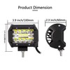 PICAA LED Work Light 2 x 4 Inch 60 W