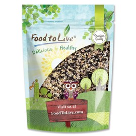 Food to Live Everything Bagel Seasoning Mix, 1 Pound – A Blend of White and Black Sesame Seeds, Minced Garlic, Onion, and Himalayan Pink Salt Flakes. Great as a Topping and Baking Ingredient