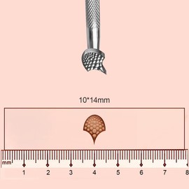 Leather Stamping Tools for Leather Crafts，Dragon Scale Pattern Leather Crafting Stamp Tool with 304 Stainless Steel