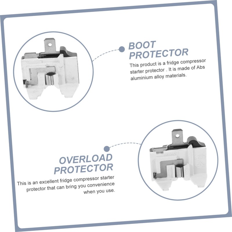 HOMSFOU Pack of 2 Overload Protection Mini Fridge Mini Drinks