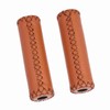 Handlebar Grips Three Color Retro Leather Bike Cover Grip for