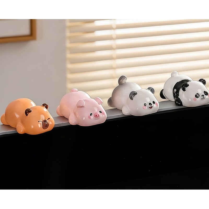 8pcs Mini Animal Figurine Miniature Decorative for Desktop Car Dashboard