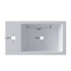 Small Bathroom Sink, HOROW 18" x10" Wall Mount Sink Rectangle